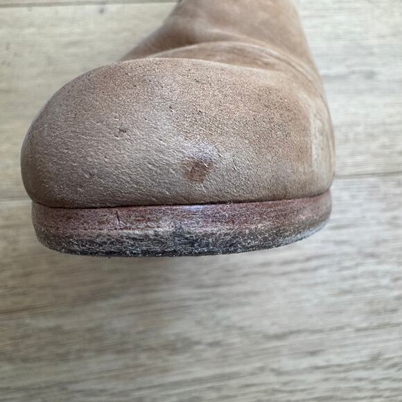 Rag & Bone Harrow Suede Ankle Boots Block Heel Camel EU 38/ 8 US - Picture 9 of 15